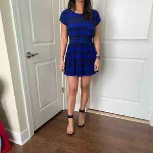 Blue and black MYNE mini dress